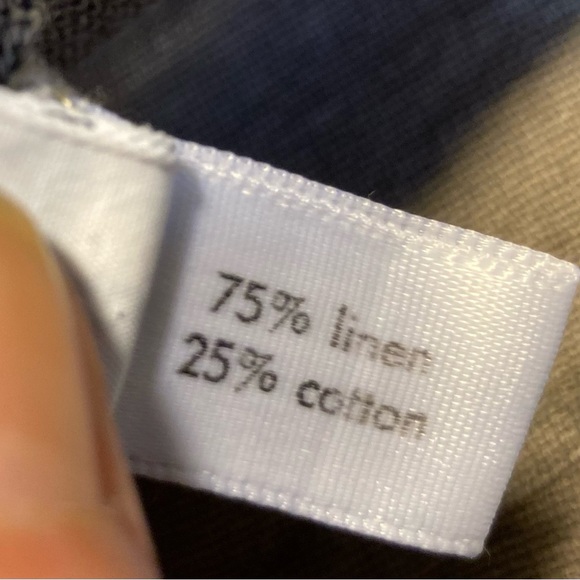 Su-Zen Linen/Cotton Long Sleeve Button Down Top W/Collar & Button Cuffs Sz Large - Picture 13 of 16